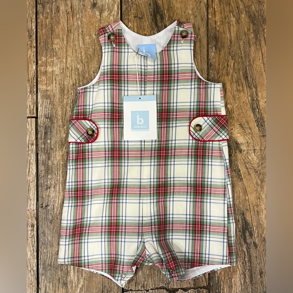 Bella Bliss Provence Plaid one piece size 3 months outfit NEW with tags - Picture 1 of 6